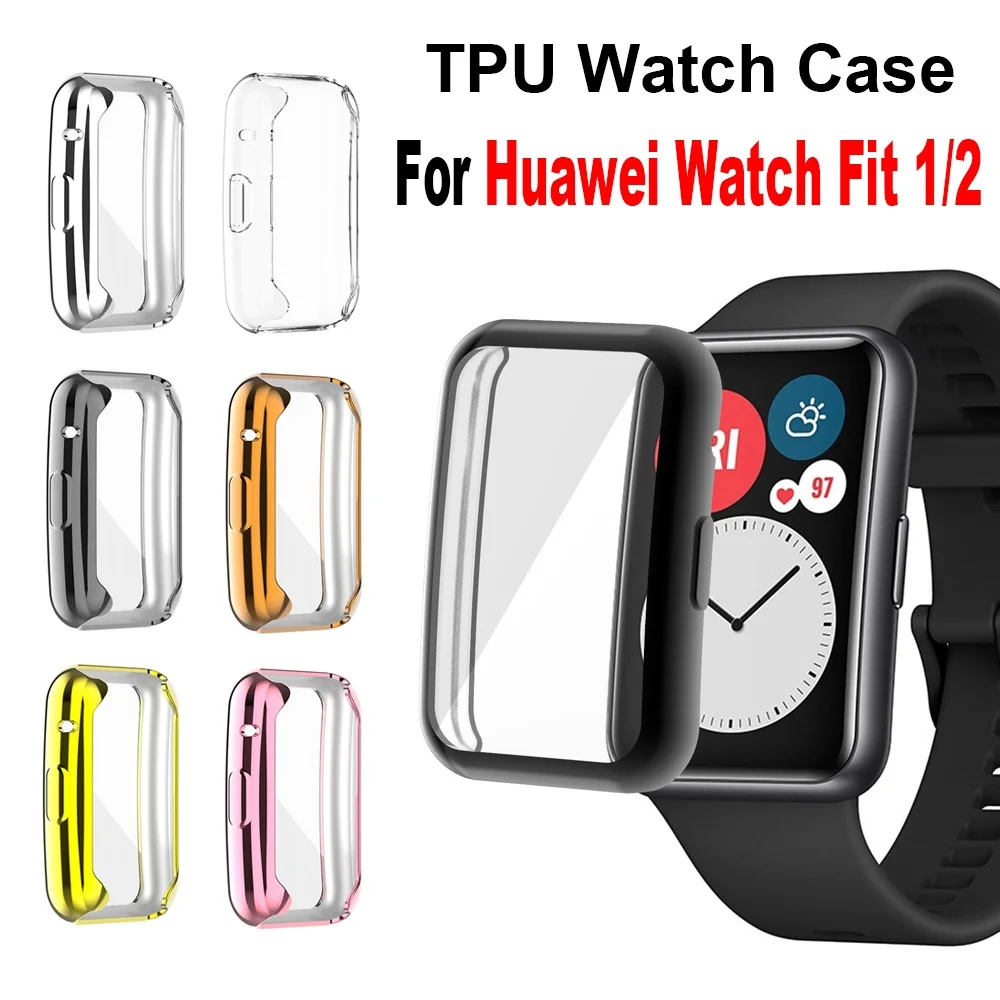 Protective Case Cover Silicone Shell Accessories For Huawei Watch Fit 1/2