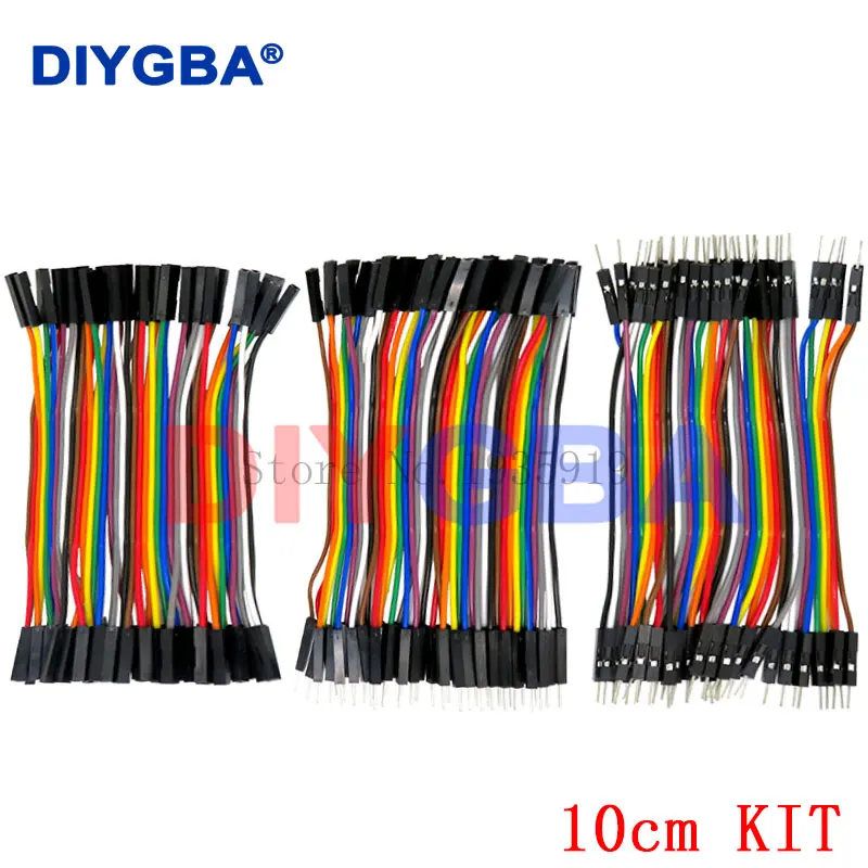 Dupont Line 40/120pcs 10CM 40Pin Male to Male + Male to Female and Female to Female Jumper Wire Dupont Cable for Arduino DIY KIT