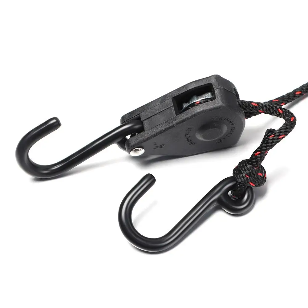 1/4 1/8 Inch Awning Wind Rope Lights Lifting Fixed Buckle Pulley Tensioner Adjustable Rope Fastener Ratchet Hangers