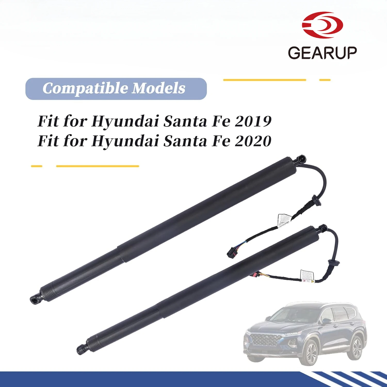 2PCS 81831S1100 81841S1100 Brand New Rear Left & Right Tailgate Electric Support Rods for Hyundai Santa Fe F19 Georgia 2019-2021