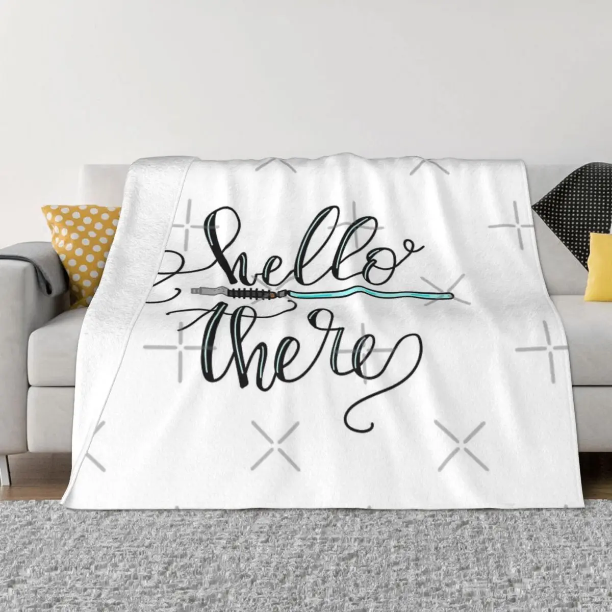 Hello There Obi Quote Plush Bed Blankets Winter Blankets Winter Warm Blanket Throw Blanket