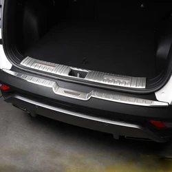 For Hyundai Tucson NX4  2021-2023 stainless steel Anti Hit Dust sill plate pedal Rear Bumper Protectordoor Sill Trunk decorate