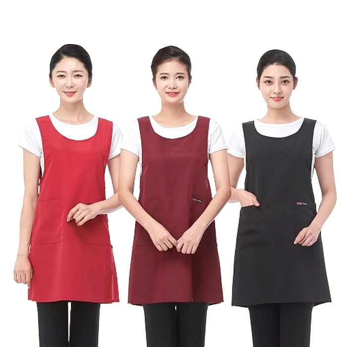 HBLN side-set apron _ LN6039 wine/regular size