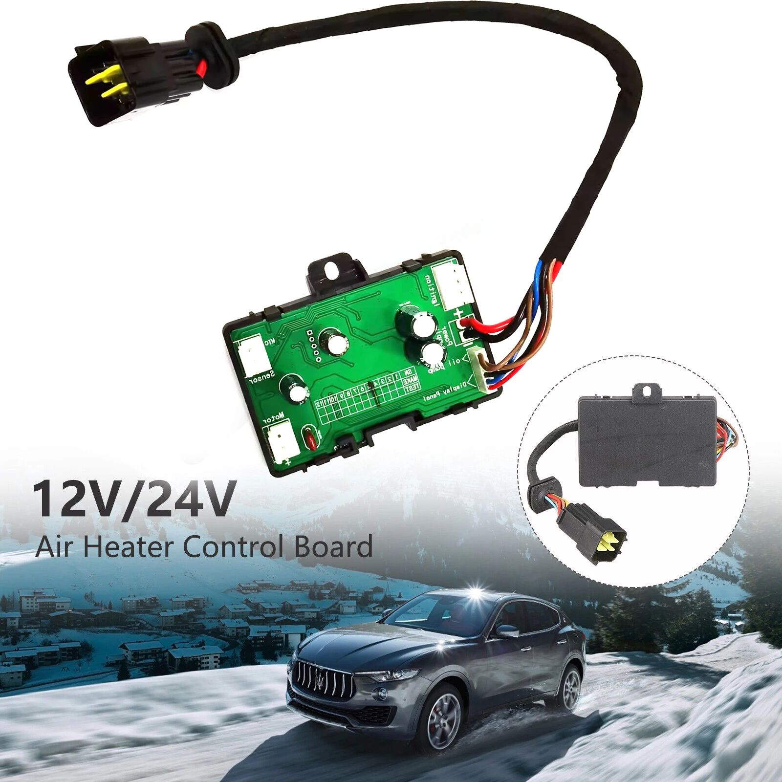 12V 24V For Car Van 2KW-8KW Air Diesel Parking Heater Control Board Motherboard Automobiles Parts & Accessories