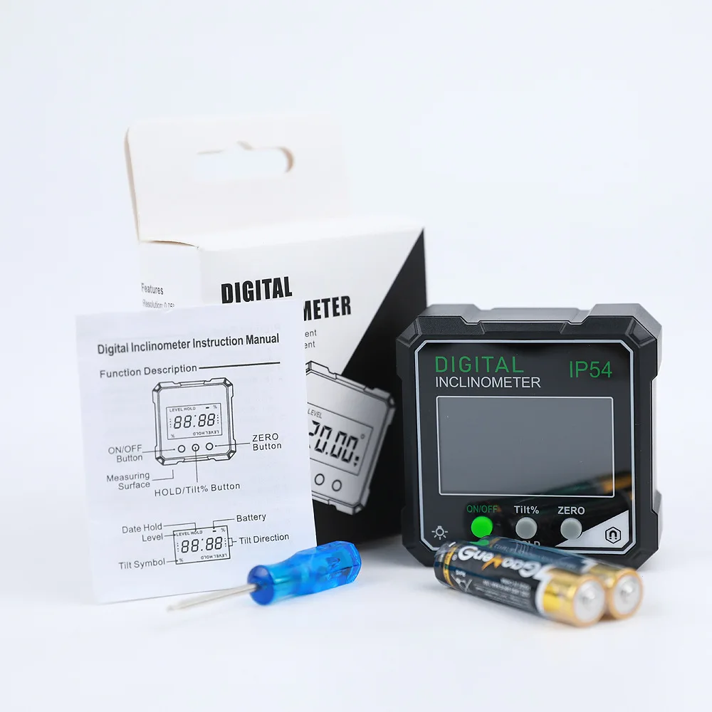New IP54 digital display tilt box tilt meter angle measuring instrument level meter slope ruler suitable for home use