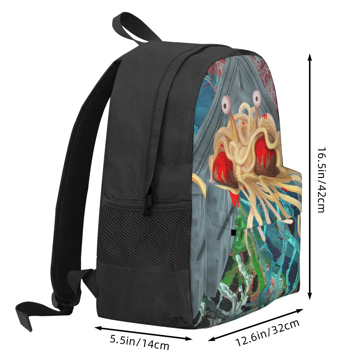 Flying Spaghetti Monster Backpack Hot Sale Daypack Large Capacity Children BookBag School Bag Shoulder Bags for Men Women
