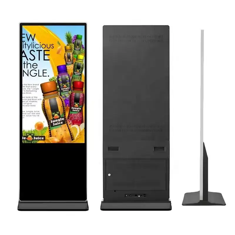 2K/4K Indoor Advertising Player Display Screen HD LCD LED Digital Signage Floor-Standing Vertical TV Touch Screen Elevators - view 2
