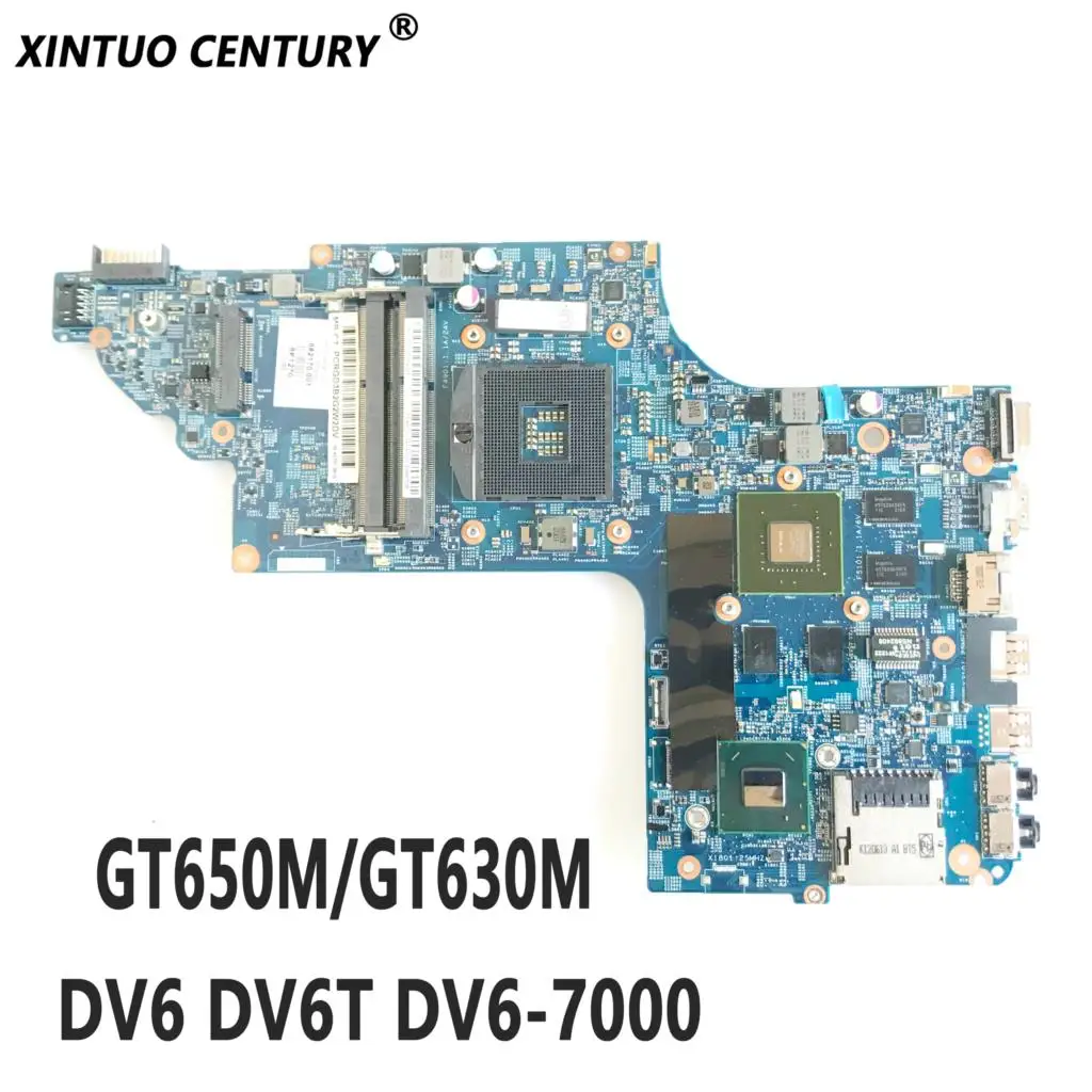 

710988-501 682174-501 682170-001 Motherboard for HP Pavilion DV6 DV6T DV6-7000 Motherboard GT650M GT630M GPU 100% tested