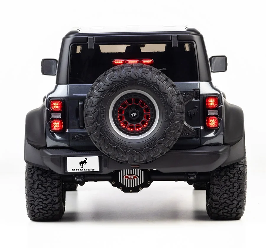 1/8 Scale KM Ford Bronco Raptor off-road RC crawler side profile