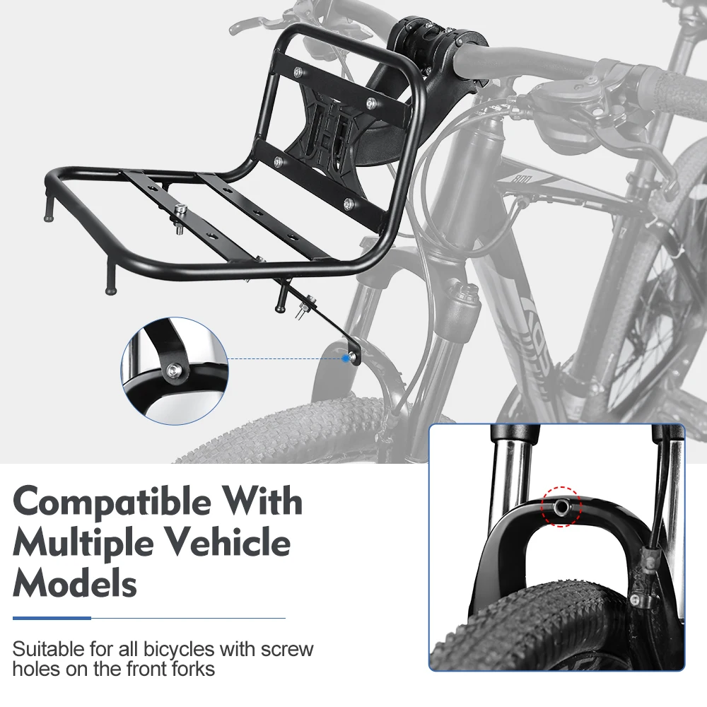 NEWBOLER MTB Fahrrad Front Rack Träger Packtaschen Tasche Gepäck Regal Halterung Stamm Für Fahrrad Zubehör – Detail 7