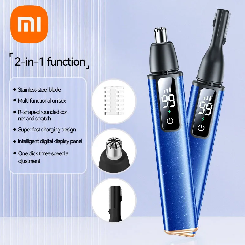 2024 NEW Xiaomi Electric Ear Nose Hair Trimmer Rechargeable Type-C Fast Charging Portable Eyebrow trimming Hair Trimmer For Nose