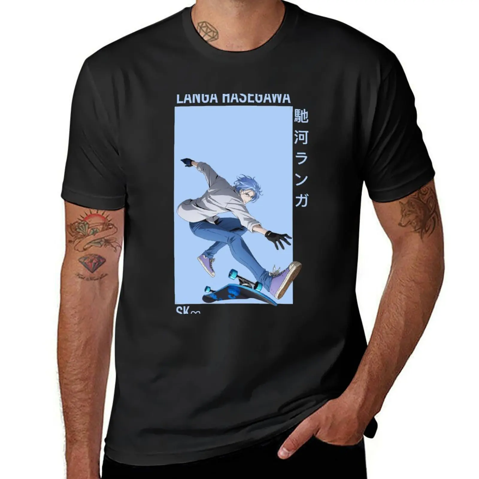 Langa Hasegawa T-shirt sublime funnys tops graphics designer t shirt men