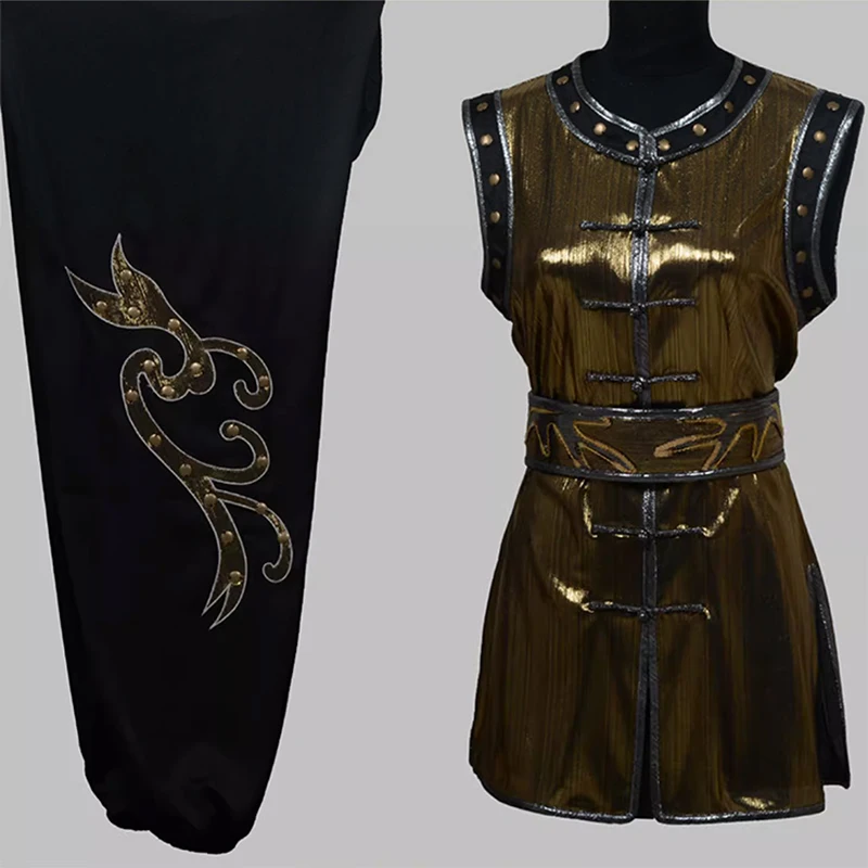 Custom Martial Arts Uniform Kung Fu Suit with Dragon Embroidery Southern Fist Long Fist Reinforced for KungFu Forms Competition