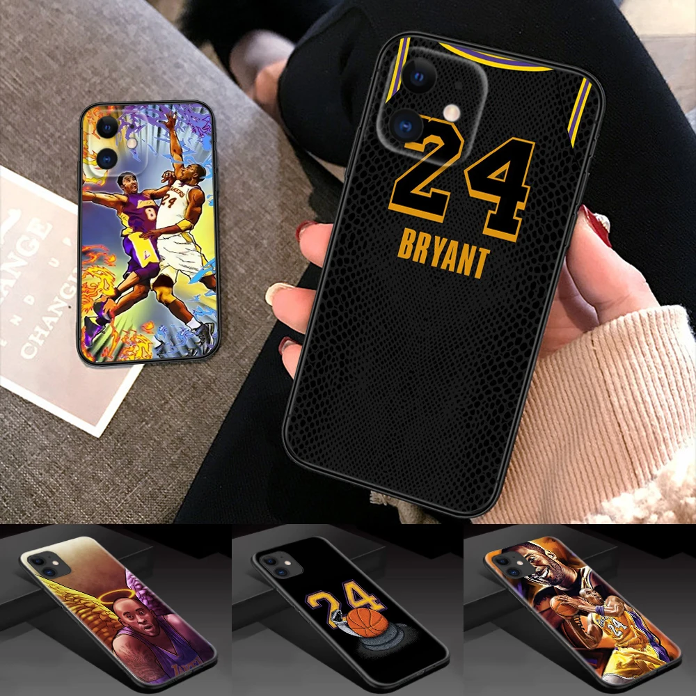 B16 K-kobe B-bryant Soft Silicone Case for Samsung S9 Plus S10 S10E S20 Fe Lite S21 S22 S23 S30 Ultra