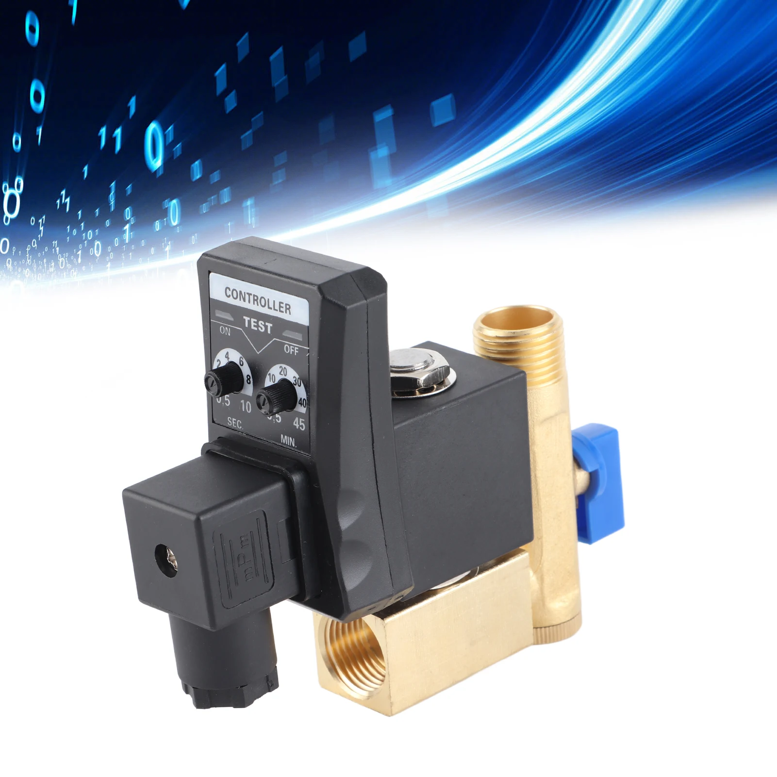 G1/2 DN15 Automatic Electronic Timed Drain Valve for Air Compressor Condensate Management Electronic Drain Valve