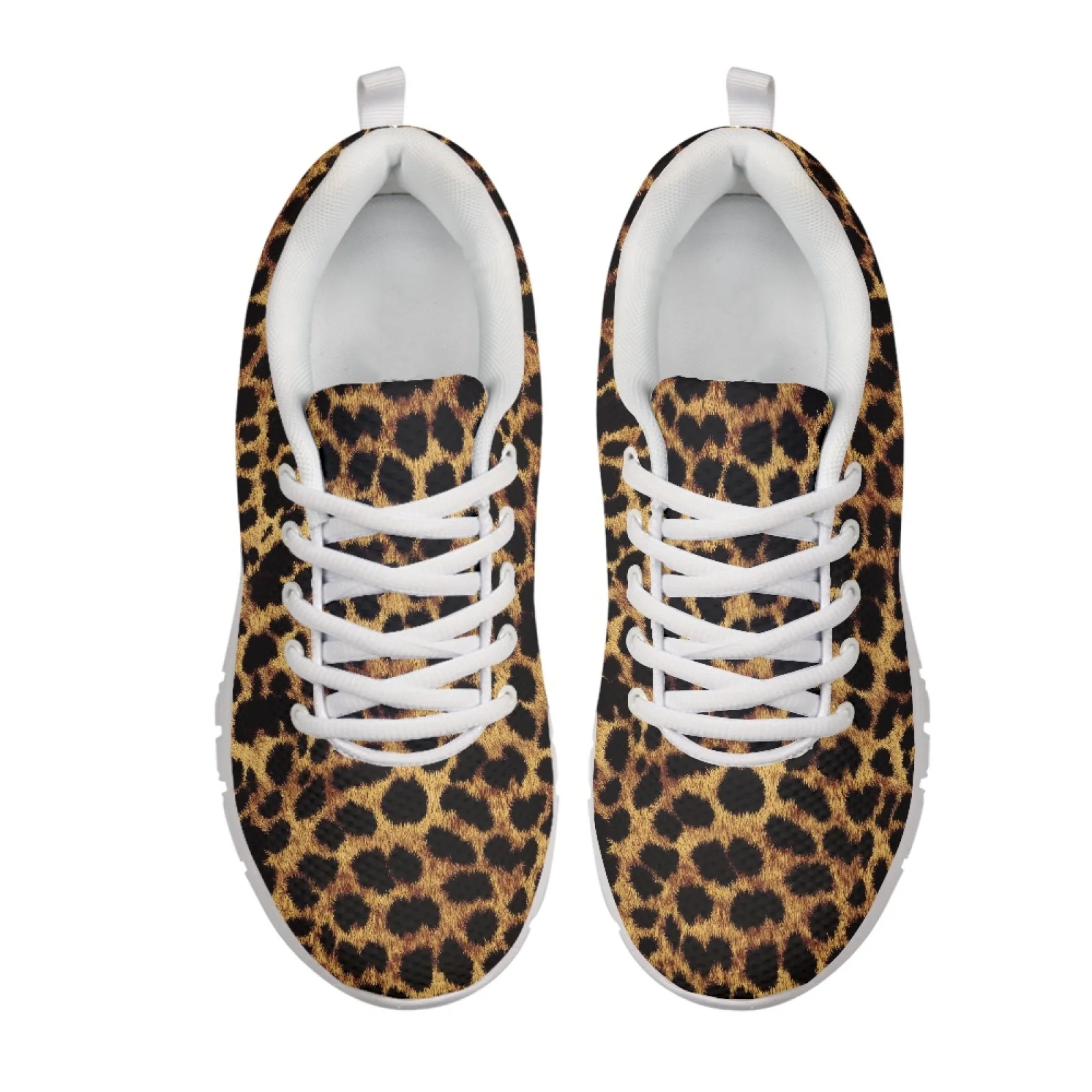 Coloranimal Leopard Walking Shoes Running Athletic Shoes for Women Anti-Slip Running Sneakers