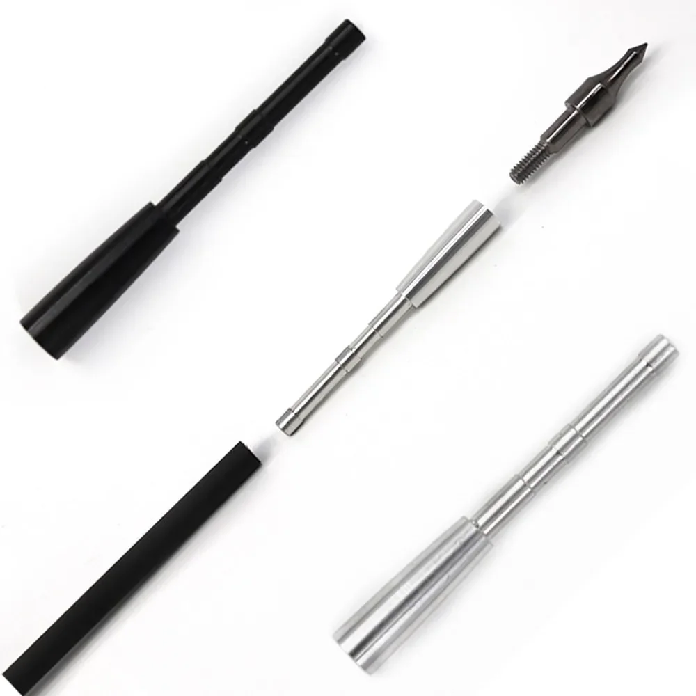 양궁 알루미늄 인서트 연결 화살촉, ID 4.2mm 화살 샤프트, 화살표 인서트, DIY 슈팅 액세서리, 6 개, 12 개