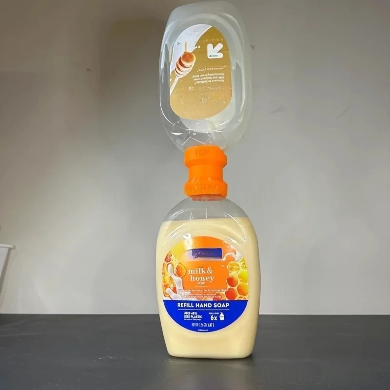 

Умный универсальный дозатор для мыла с защитой от протечек, насос для мытья рук, шампуня, геля для тела, для кухни и ванной, экономящий время контейнер