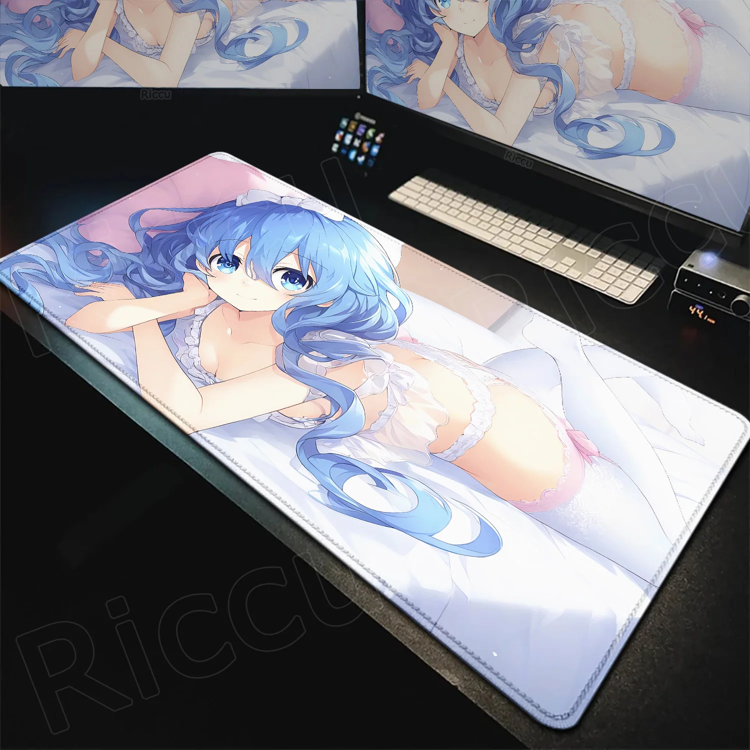 

Kawaii Yoshino Large Mouse Pad Date A Live Mouse Pad Laptops Gaming Accessories Keyboard Desktop PC Gamers Anime Rubber Mousepad