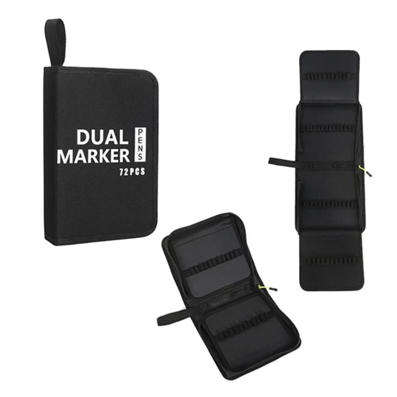 T5EA 용량 색칠 연필 케이스 60/72/100/120 슬롯 색칠 연필 조직자 가방 대용량 그리기 연필 케이스