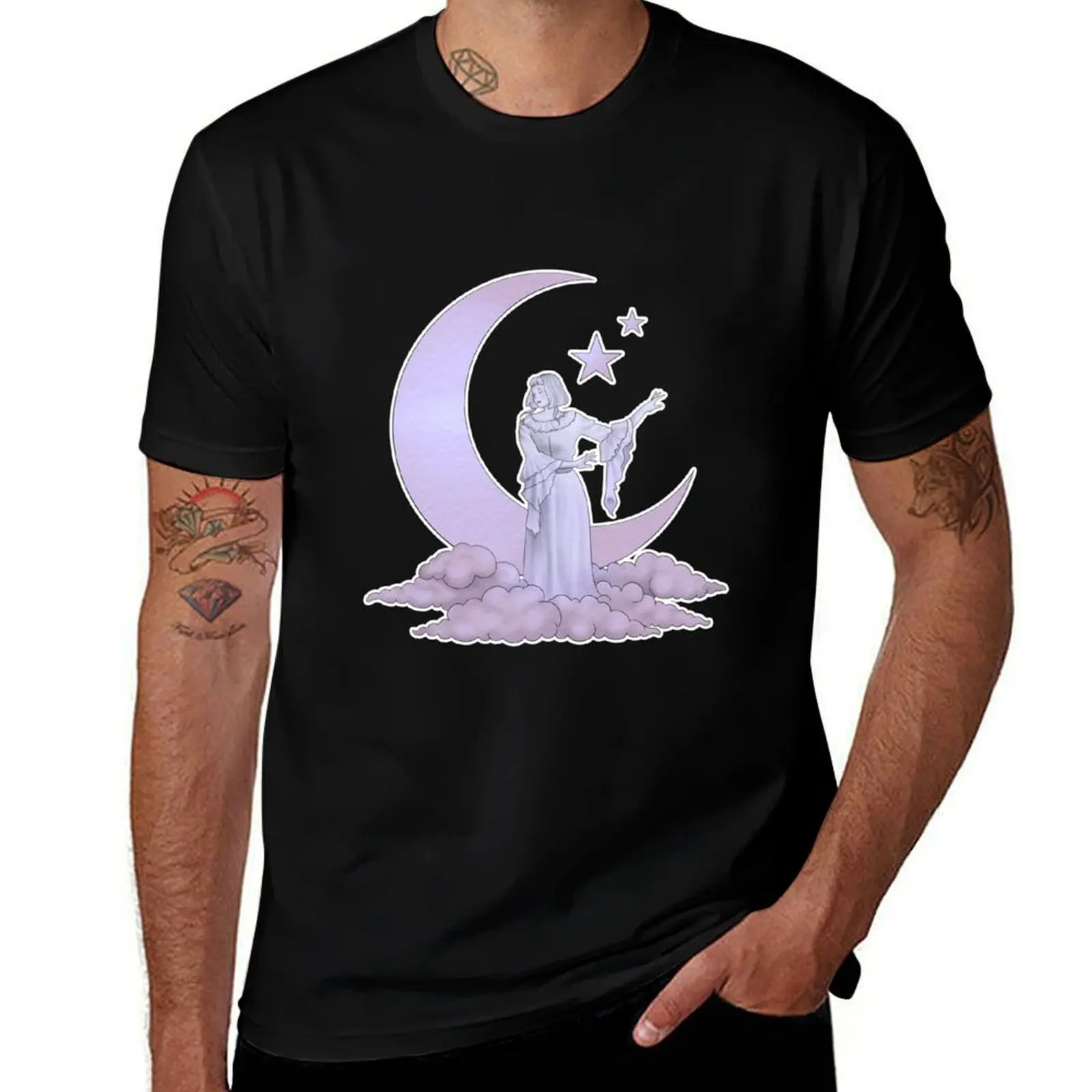 Aurora Aksnes Moon Purple T-Shirt man t shirt summer T-Shirt