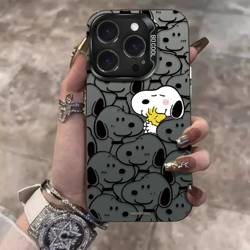 Handyhülle für iPhone 18 17 17e 16e 16 15 14 13 12 11 mini Pro Max Air Plus Sturzsichere Matte Hülle Anime SnoopyS Niedlicher Welpe Hot – Detail 2