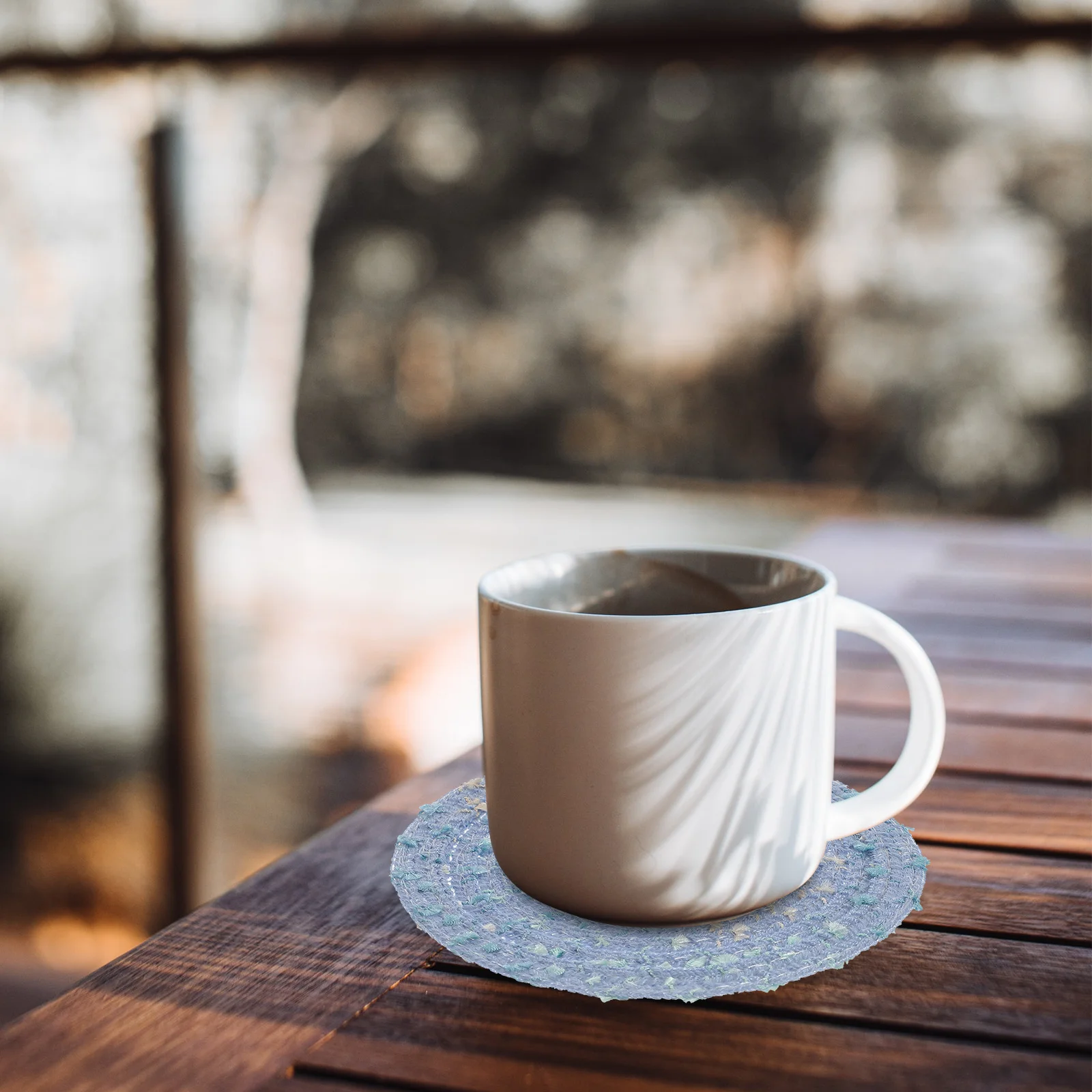 

4Pcs Woven Coasters Absorbent Cup Mats for Living Room Dinning Room Decor Woven Coaster Water Absorbent Coaster