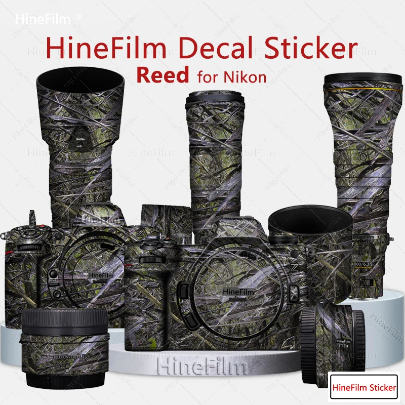 Hinefilm Skin for Nikon Z8 Z6III Camera Decal Skin for Nikon Z 180-600 Lens Sticker 100-400 Wrap Cover Nikkor z 800 F6.3 Z400