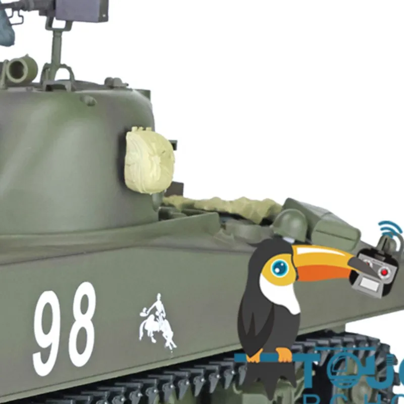 

1/16 Heng Long M4A3 Sherman RTR RC Tank 7.0 Plastic Version IR Battle BB Gun RC Model Radio Control Panzer Toy Model Gifts