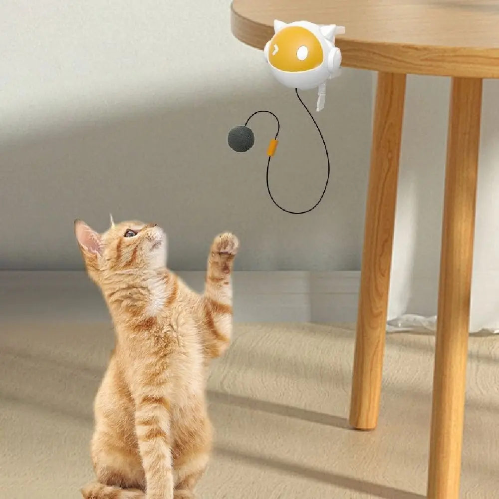 

Creative Electric Hang Ball Kitten Smart Bite Resistan Automatic Lifting Cat Ball Retractable Self Play Kitten Teasing