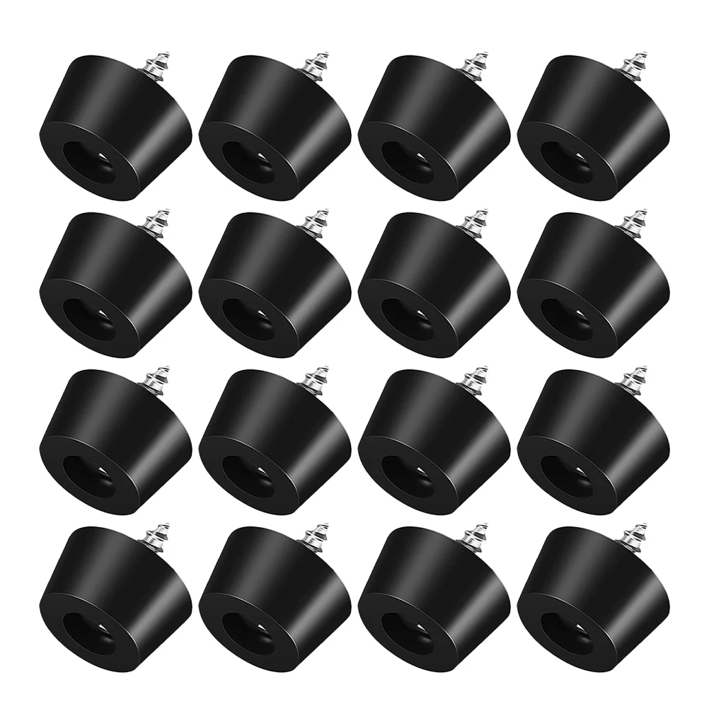100 Pcs Rotary Tool Furniture Shock Absorbing Feet Rubber for Cutting Board Table Levelers Electronics Black Small Leg Pads