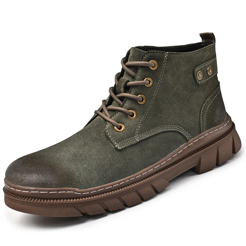 Ботинки из натуральной кожи, осенне-зимние мужские модные стили для работы и бизнеса, отдыха, офисная уличная обувь, роскошная качественная обувь