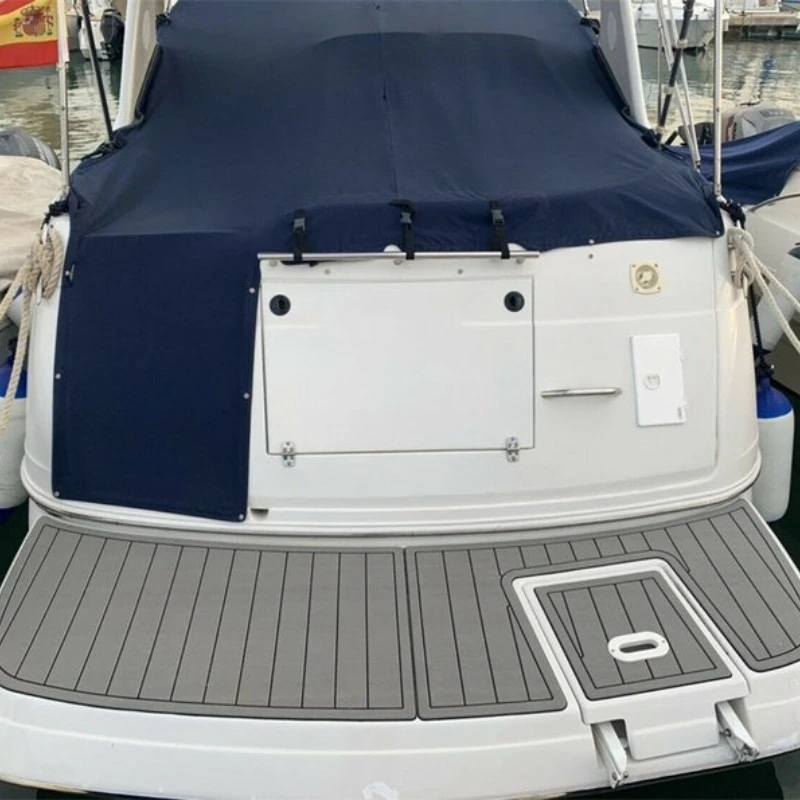 KXKZREN مخصص 2006 Glastron GX205 منصة السباحة قمرة القيادة حصيرة لقارب إيفا رغوة التزيين ورقة يخت ذاتية اللصق وسادة الأرضيات #4