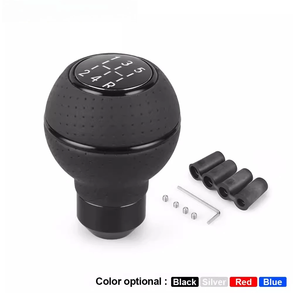 Car modification 5-speed aluminum gear head, round gear lever shift handle, personalized