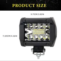 1PCS 12v Offroad Spot Flood Combo Work Light LED Light Bar Superbright 6000K for Car SUV 4x4 Boat ATV Barra LED Headlights 3