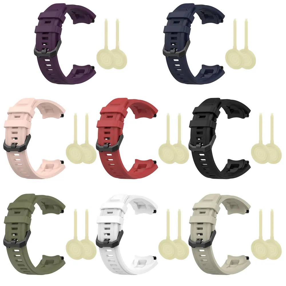 Silicone Watchband For Huami Amazfit T-Rex 2 Smart Watch Sport Strap Bracelet For Xiaomi Amazfit T-Rex2 Wristband Correa