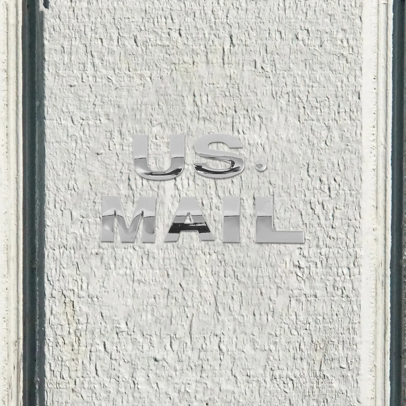 

1Set Mailbox Letters Metal Self Adhesive Weather Resistant Letter Stickers Outdoor Decorative Mail Sign Metal Letter