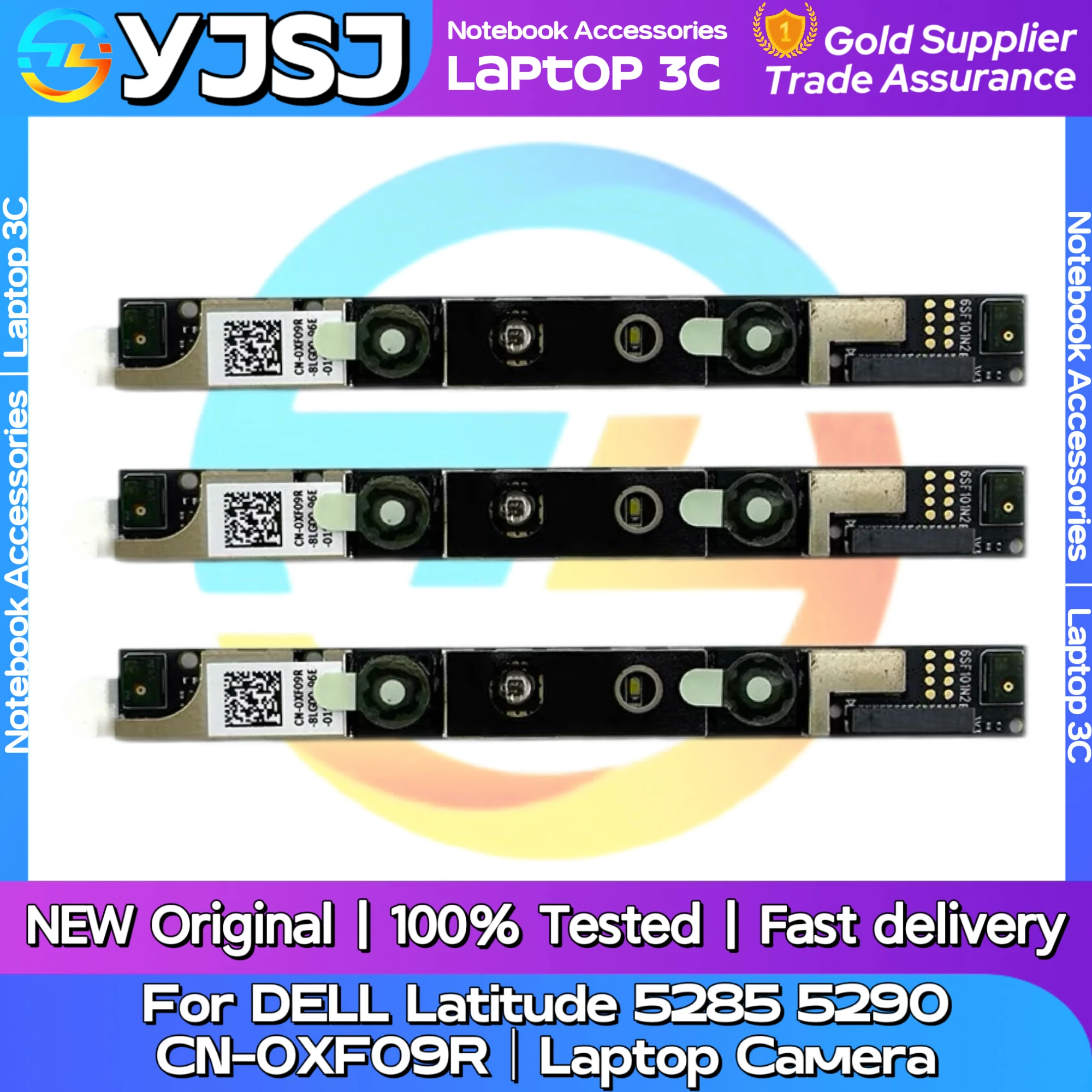 

New Original Laptop Notebook Camera For DELL Latitude 5285 5290 IR Video Head Module CN-0XF09R CN-0MYWG9 Front Camera