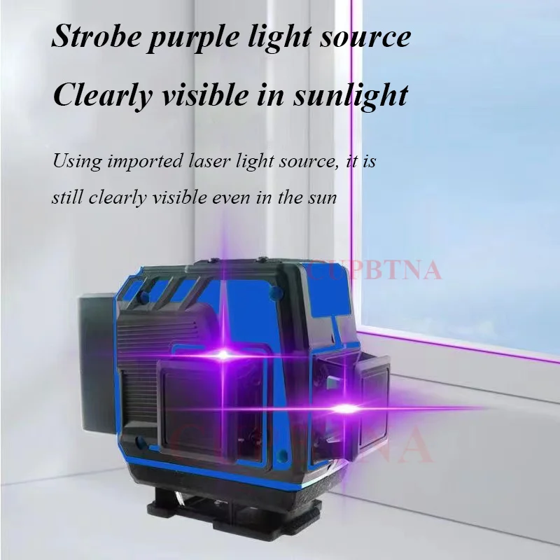 

8/12/16 Lines 4D Purple Line Laser Level 360 Self-leveling Horizontal And Vertical Super Powerful Purple Lines Laser Level Tools