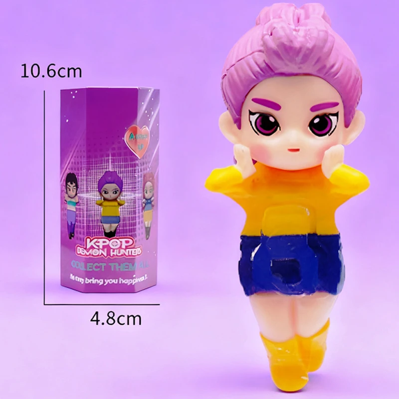 K-pop Demon Hunters Mini figure da collezione Scatola cieca Derpy Tiger Rumi Mira Zoey Sussy Doll Fan Gift Regali di compleanno di Natale