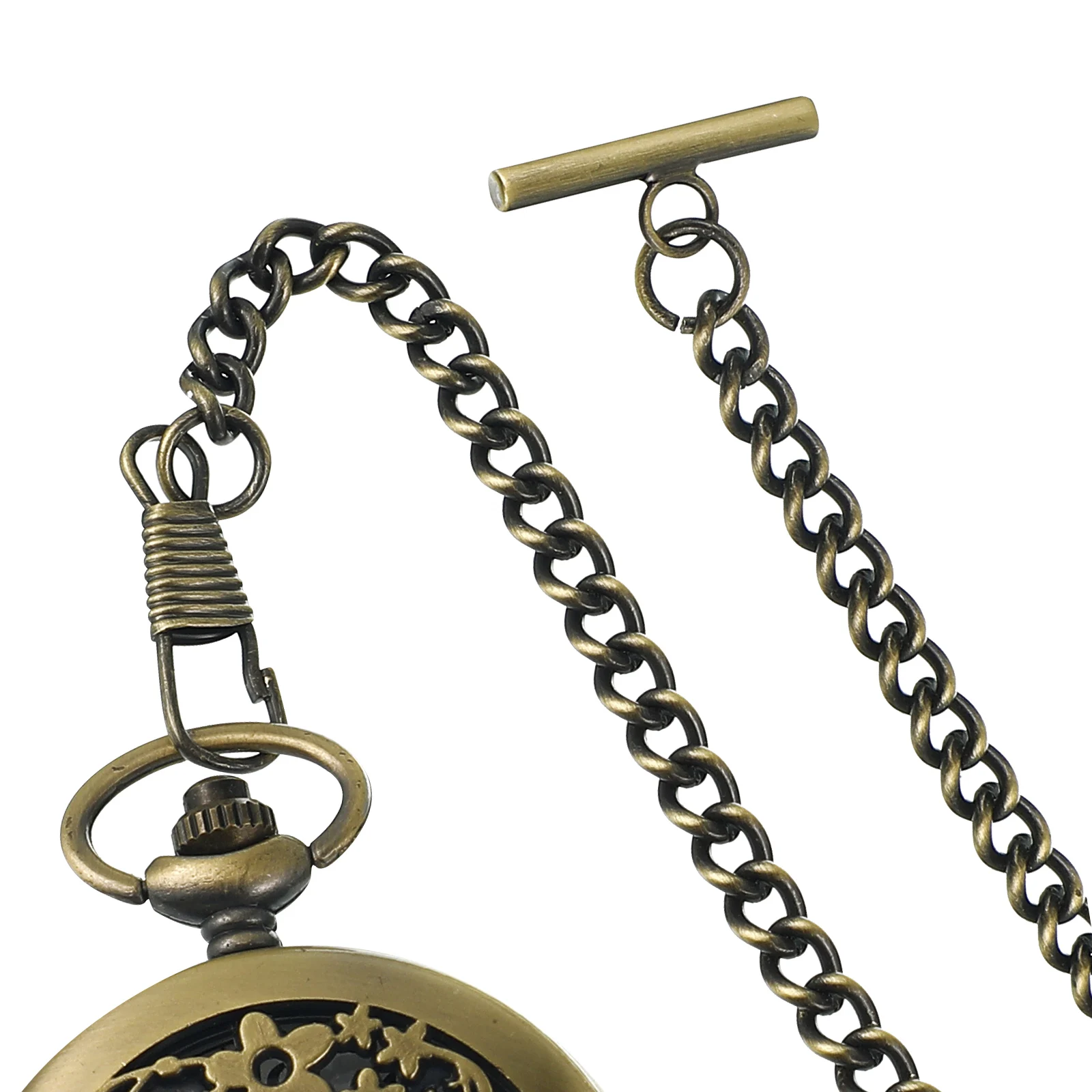 

1Pcs Premium Metal Pocket Watch Chain Retro Style T-Bar Buckle Jeans Belt Chain Formal Accessory Gift