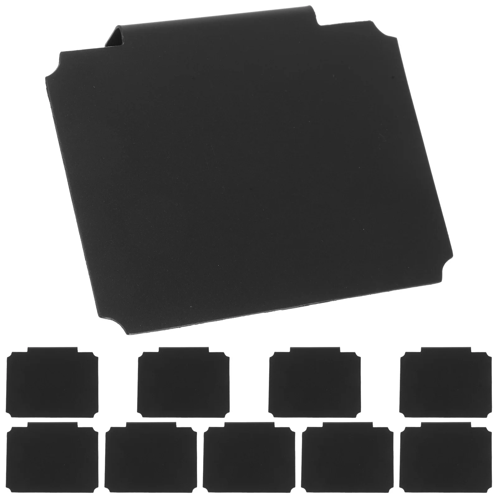 10pcs Label Holders Clips Removable Writable Chalkboard Storage Bins Organizer Basket Clips For Kitchen Pantry Storage Room