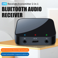 2 In 1 Bluetooth 5.3 Wireless Audio Transmitter and Receiver 3.5mm Aux Audio Adapter Bluetooth Transmitter for TV Car Headphones