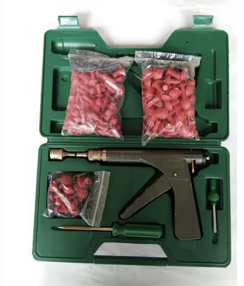 Handheld Tire Repair Kit, Motorcycle EV Scooter Puncture Repair Tool Set For Tubeless Rubber Tyre Emergency Fix
