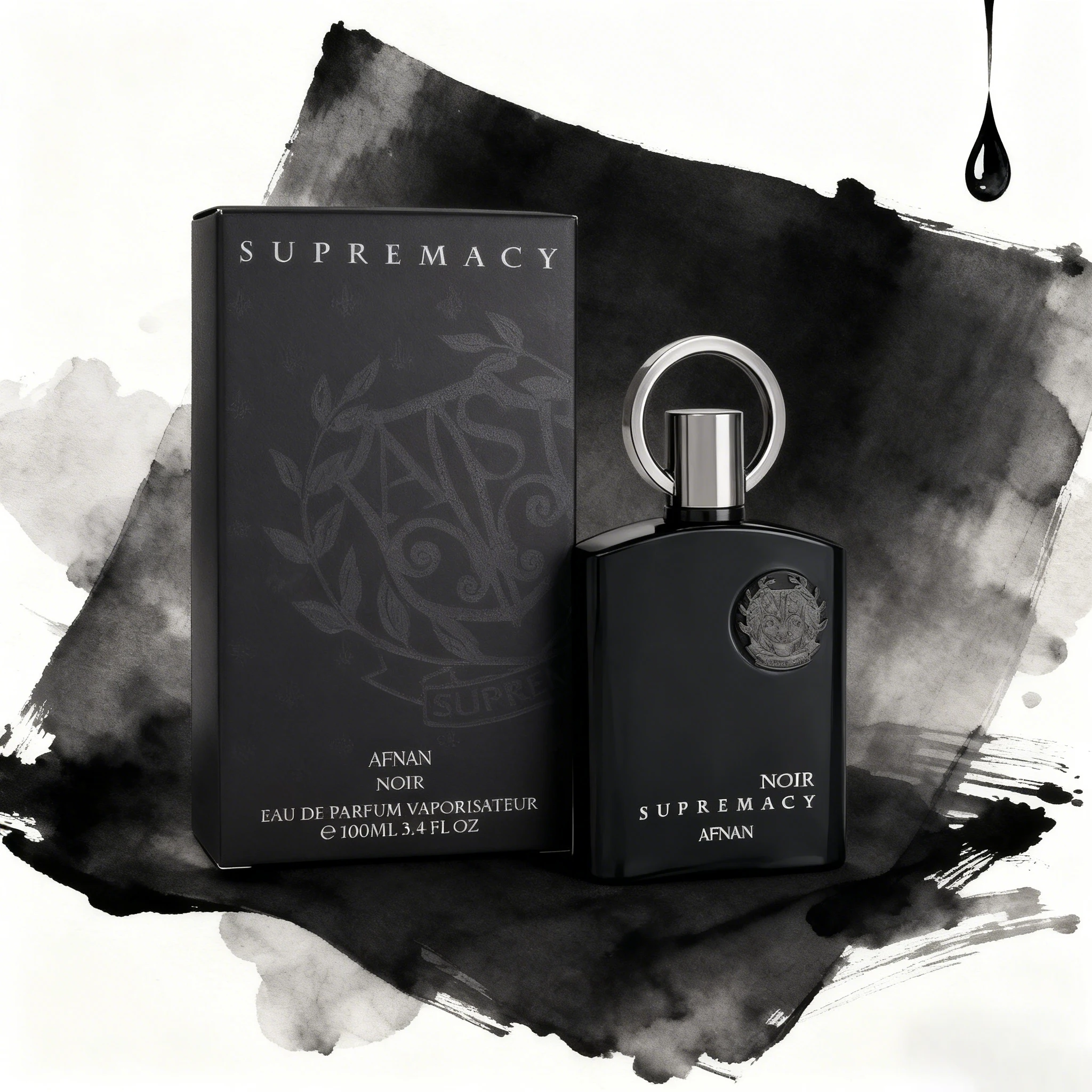 

Afnan NOIR SUPREMACY Collector's Edition for Men Eau De Parfum, 3.4 Fl. Oz boyfriend gifts，perfumes arabes para hombre