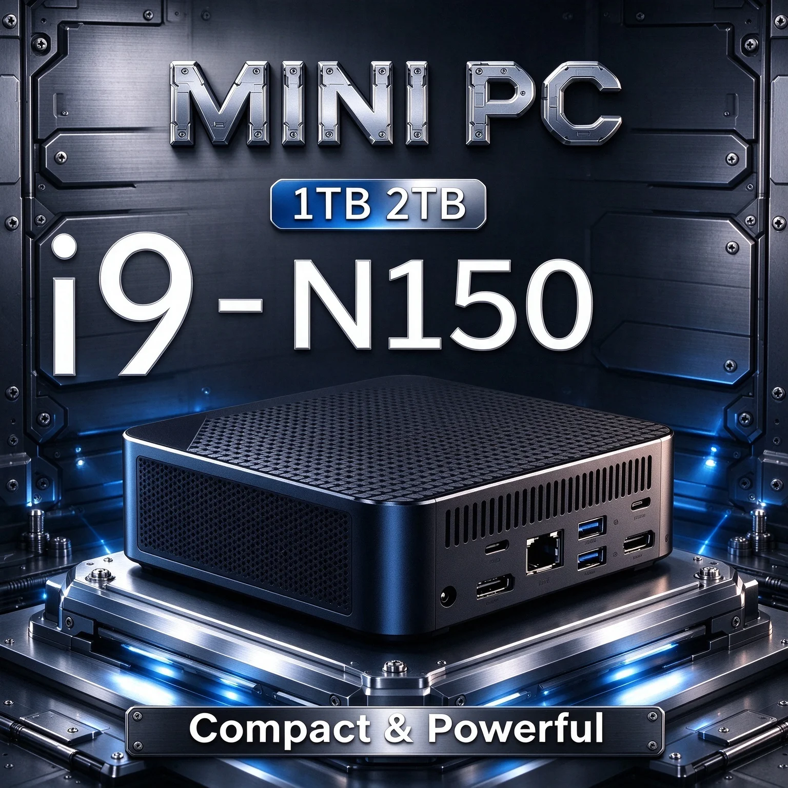 16GB RAM WiFi 6 Intel N150 Mini PC 1TB or 2TB SSD 2026 New Perfect for Desktop Office Portable Gaming Computer