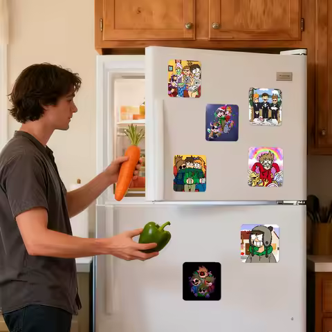 Funny E-Eddsworld Refrigerator Magnet Personalized Creative Magnetic Stickers With Magnets