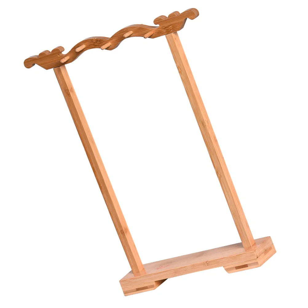 Calligraphy Brush Display Stand Bamboo Pen Rack Writing Tools Storage Multi Functional Stable Base Chinese Style