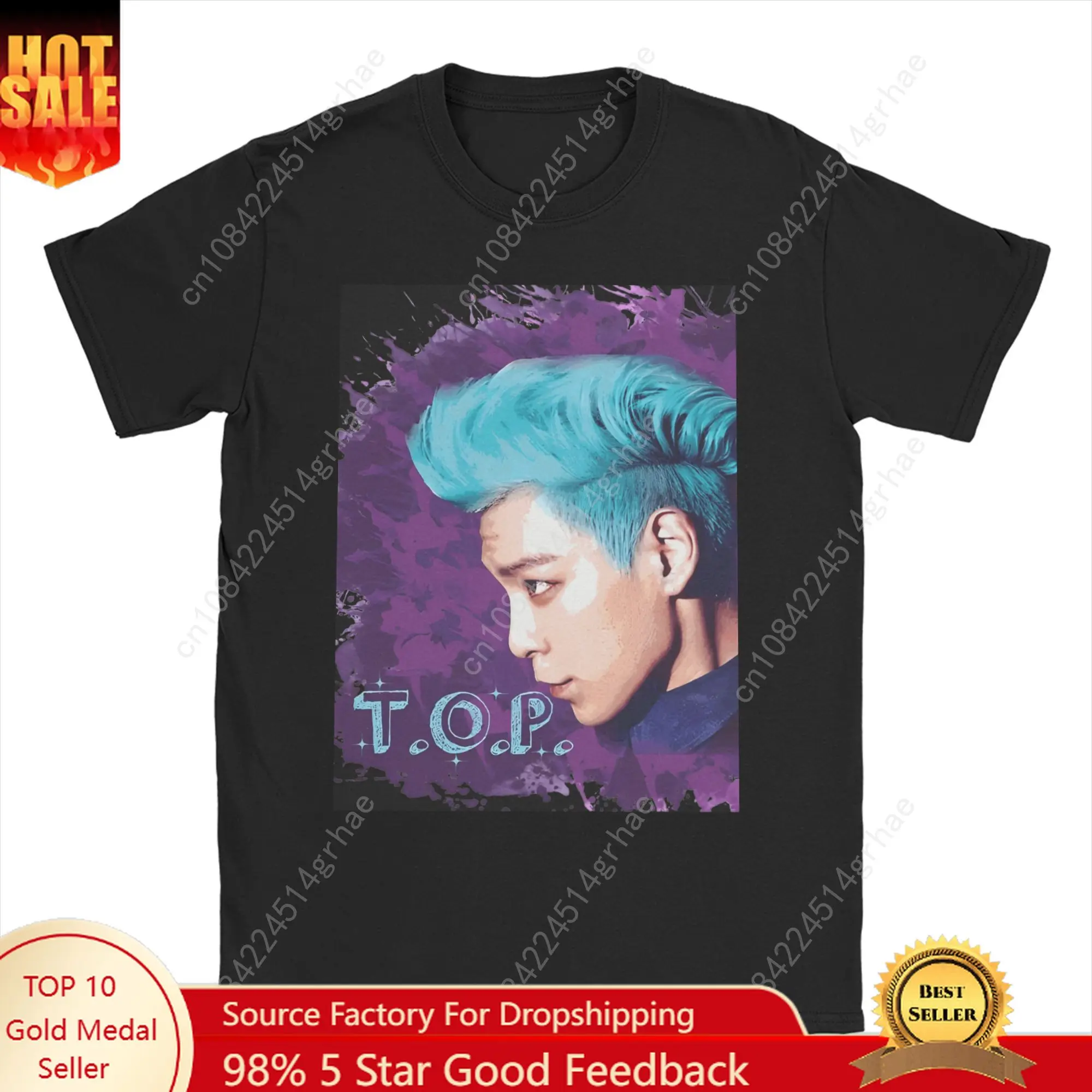 Camiseta Choi Seung hyun para hombre, camiseta Vintage de álbum, camisetas de manga corta con cuello redondo, ropa de fiesta de algodón puro