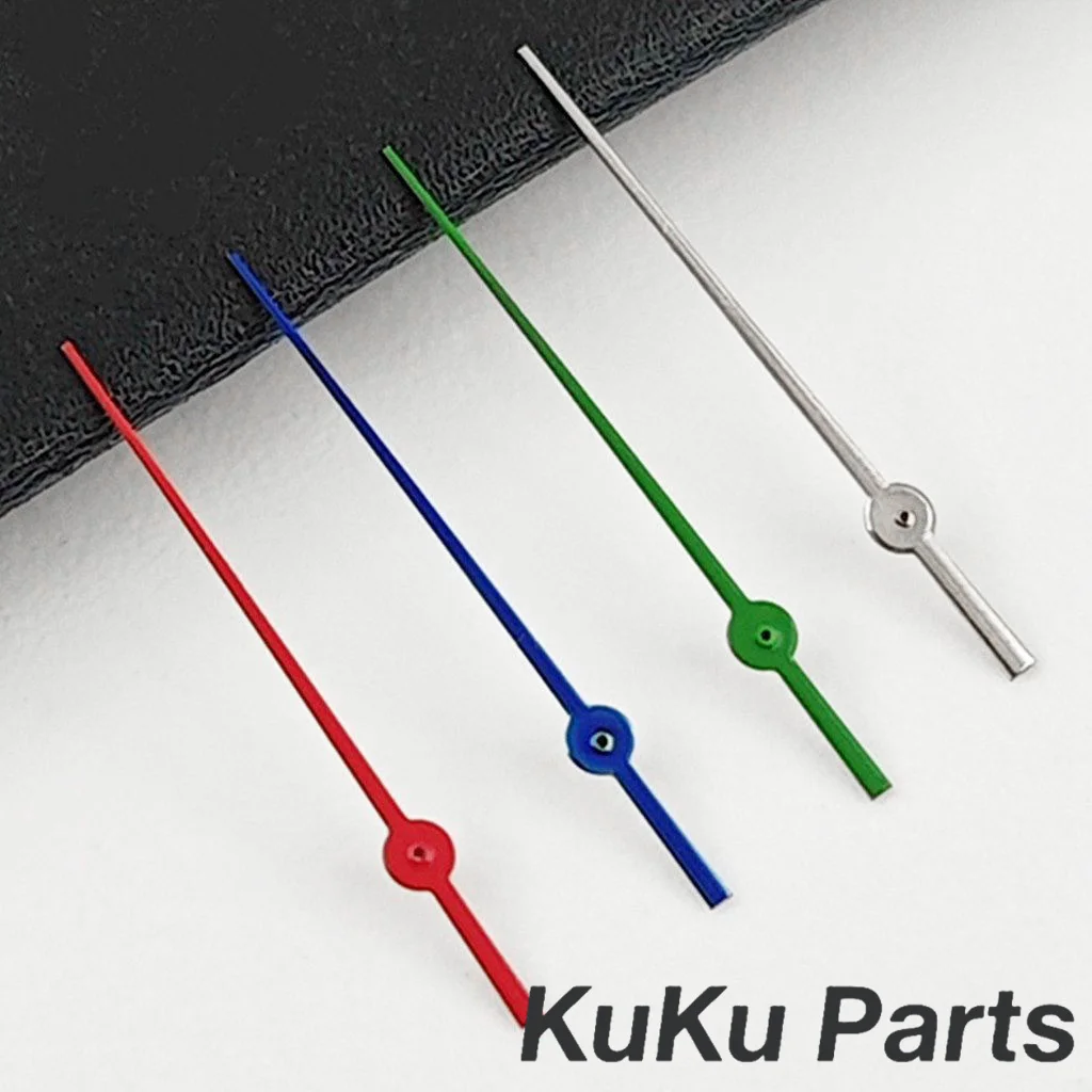 NH35 12.5mm Single Second Hand Silver Gold Blue Green Orange Red Watch Hands For NH34 NH35 NH36 NH38 Movement Watches Pointers